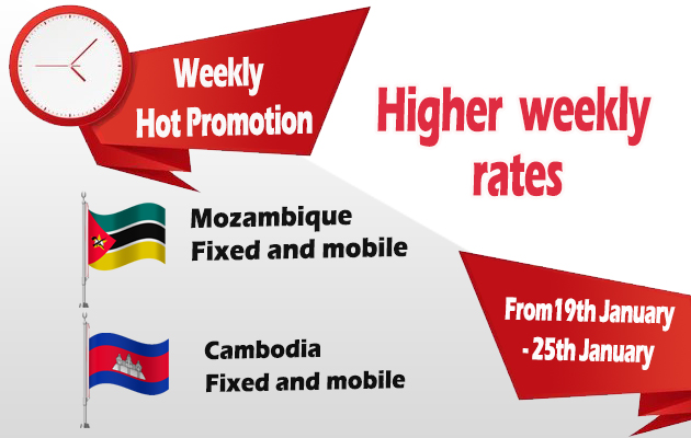 higher weekly rates Turkey   - Cambodia    
